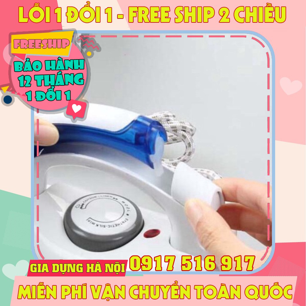 [HÀNG NỘI ĐỊA] BÀN LÀ HƠI NƯỚC MINI DU LỊCH TRAVEL IRON - BẢO HÀNH 12 THÁNG