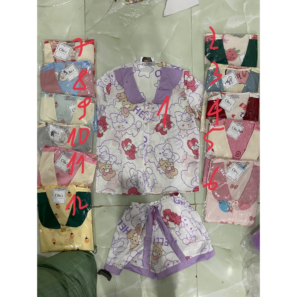 Đồ bộ ngủ nữ FM Style bộ đồ ngủ Pijama, hoạ tiết dễ thương, chất vải lụa cao cấp, thoải mái - mát mẻ ngày hè 21050726 | BigBuy360 - bigbuy360.vn