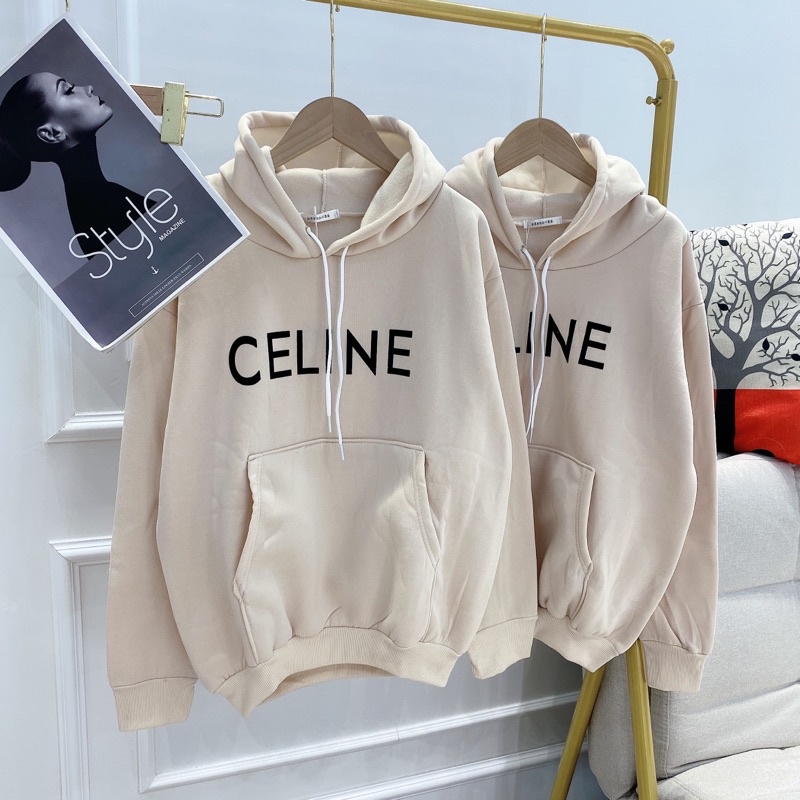Áo nỉ bông hoodie Celine/ Áo phông hoodie unisex