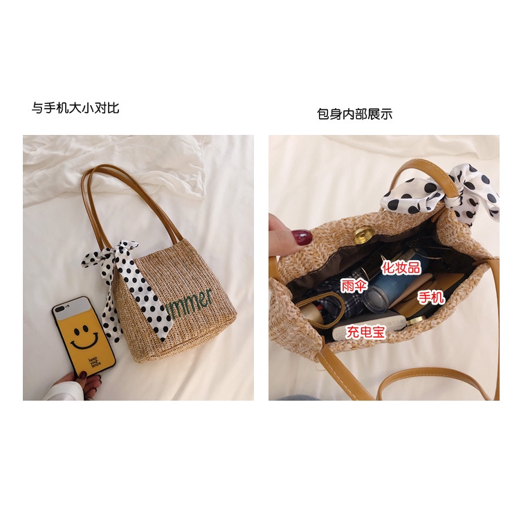 Túi xách IELGY bằng rơm thời trang dành cho nữ