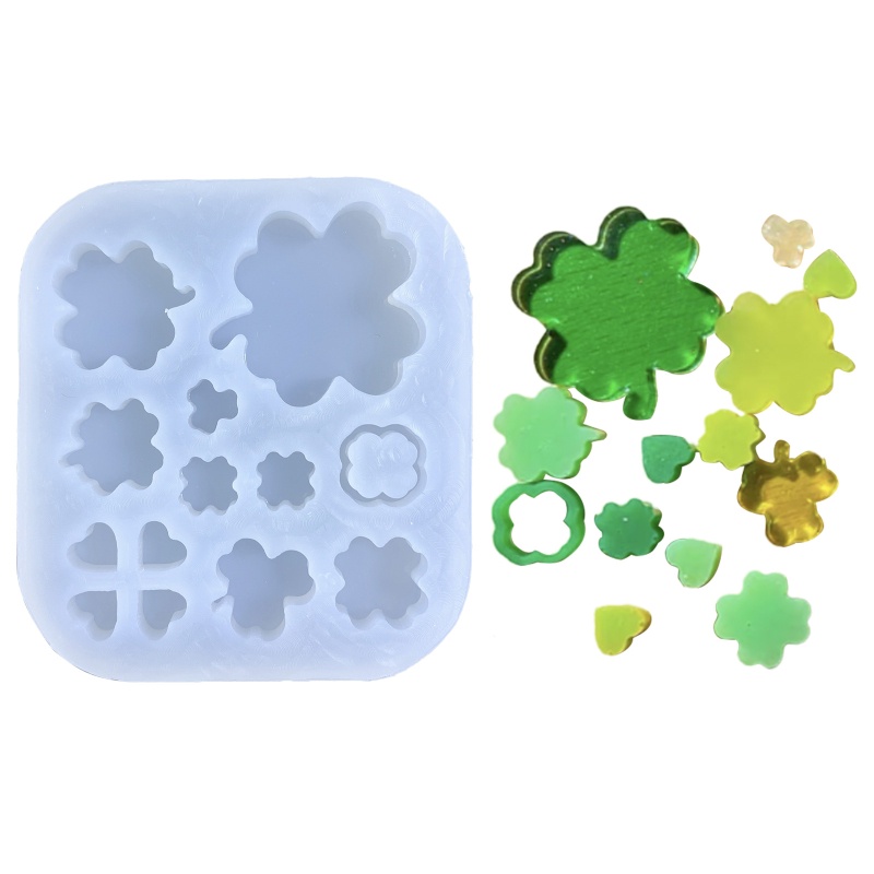 Khuôn Silicone Làm Cát Chảy Hình Trái Tim Xinh Xắn