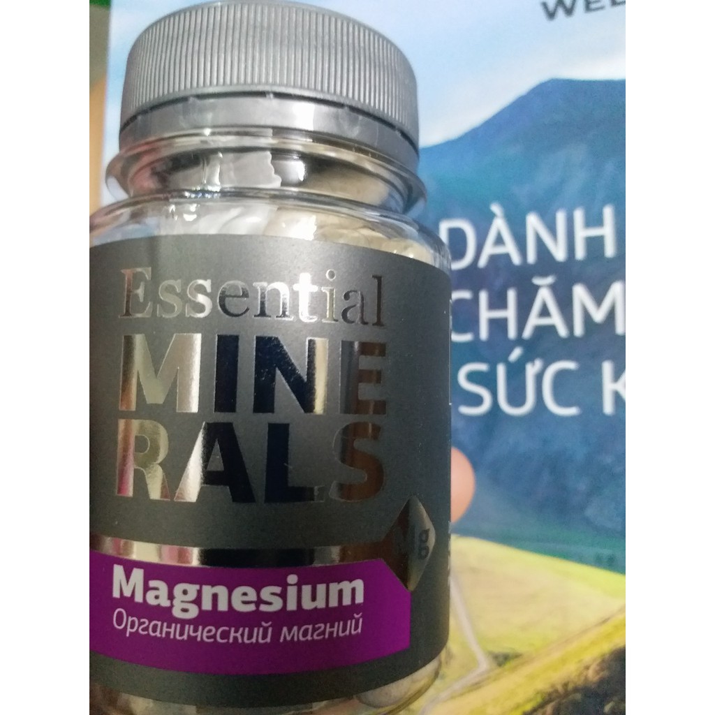 Viên uống giúp ngủ ngon  Essential Minerals Magnesium Siberi Nga 60 viên