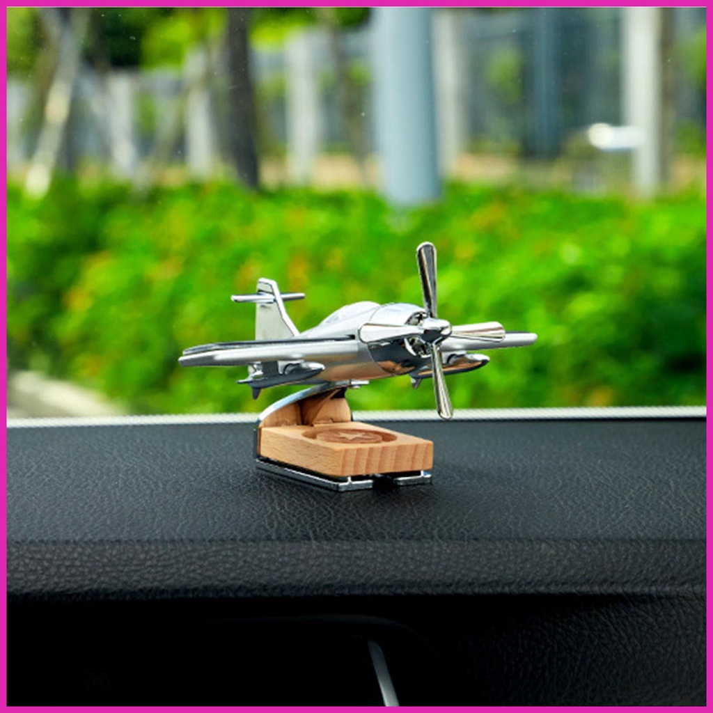 Máy Bay Năng Lượng Mặt Trời Mini Trang Trí Xe Hơi