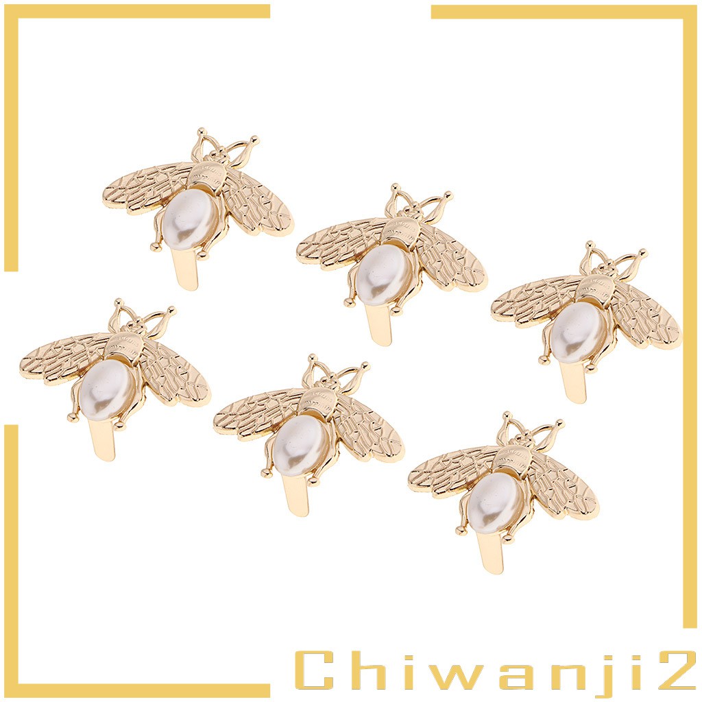 Bộ 6 Khóa Kim Loại DIY Hình Ong Cho Túi Xách