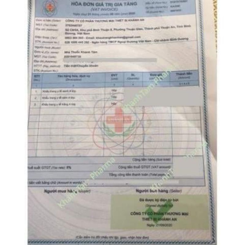 Hộp 50c Khẩu trang y tế Khánh An siêu chất lượng