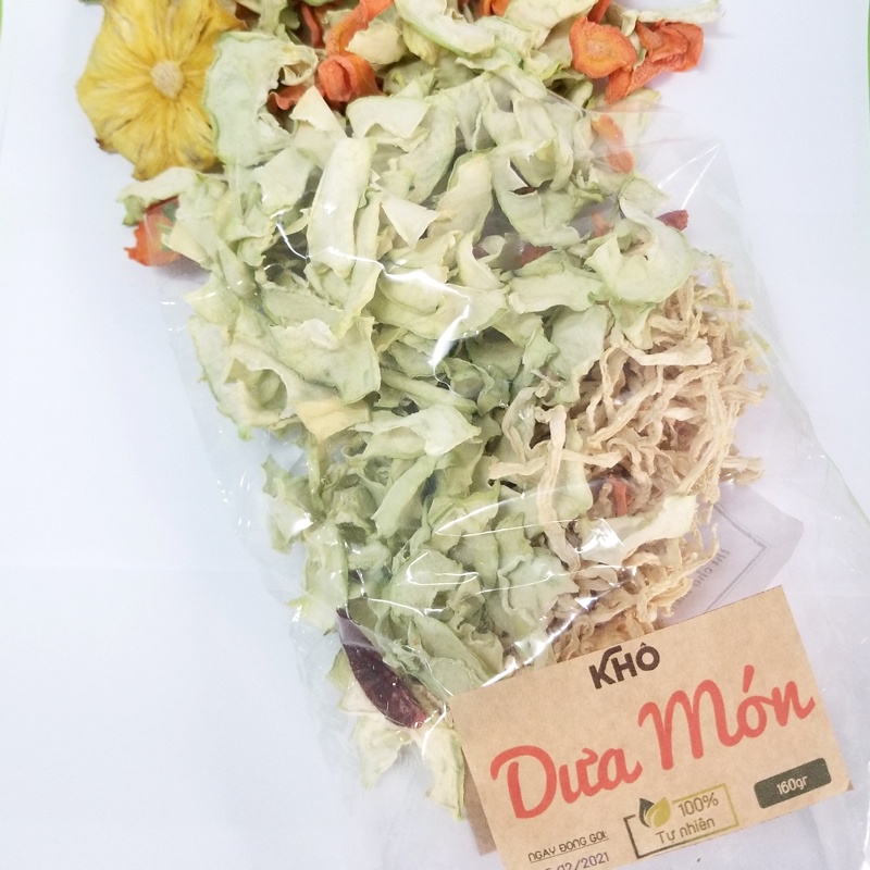 Dưa Món Khô gói 120gr đủ các vị làm món dưa món ngày Tết