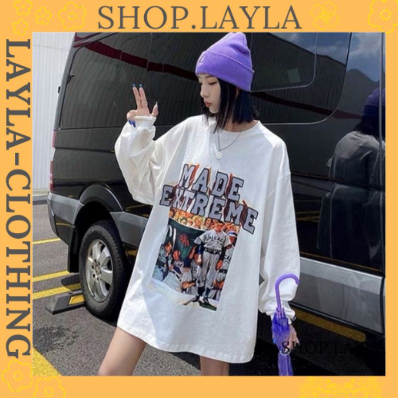 Áo sweater nam nữ form rộng unisex, áo sweater dài tay cotton mềm mịn mã ll13