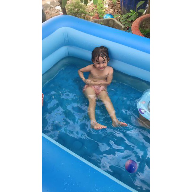 [Nhập mã TOYOCT giảm 10% tối đa 15K đơn từ 50K]Bể bơi chữ nhật size lớn 2m1 cho 4 người