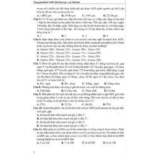 Công Phá Đề Thi Trung Học Phổ Thông Quốc Gia Sinh Học