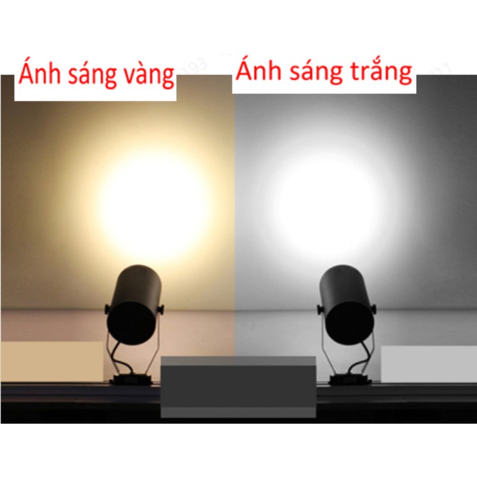 COMBO 1 Thanh Ray Và 3 Đèn Rọi 20w Ánh Sáng Vàng