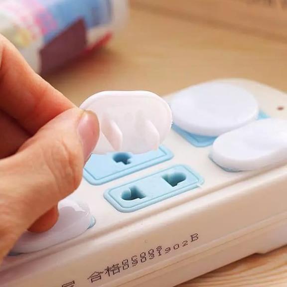 Nút bịt ổ điện chống giật 2 chân, chống cháy an toàn cho trẻ em