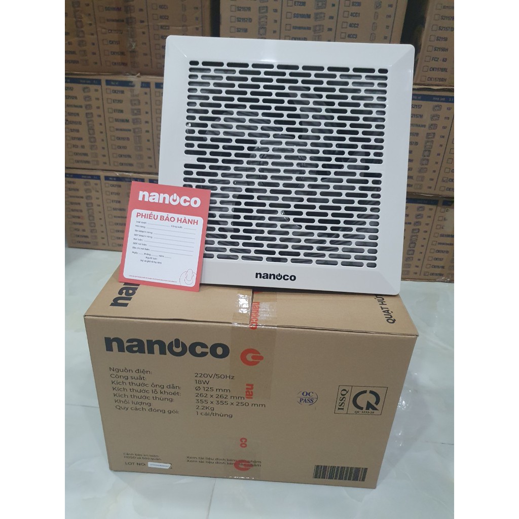 Quạt hút âm trần nối ống Nanoco NCV2020-C