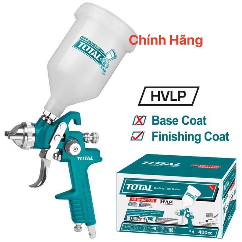TOTAL Súng phun sơn HVLP 600cc TAT10601 (Cam kết Chính Hãng 100%)