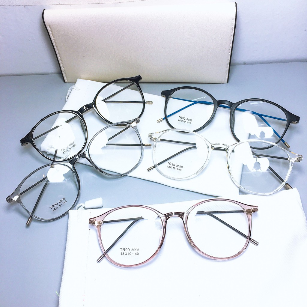 [Mã SKAMCLU7 giảm 10% cho đơn từ 0Đ] Kính tròn 8096 nhận cắt cận viễn loạn
