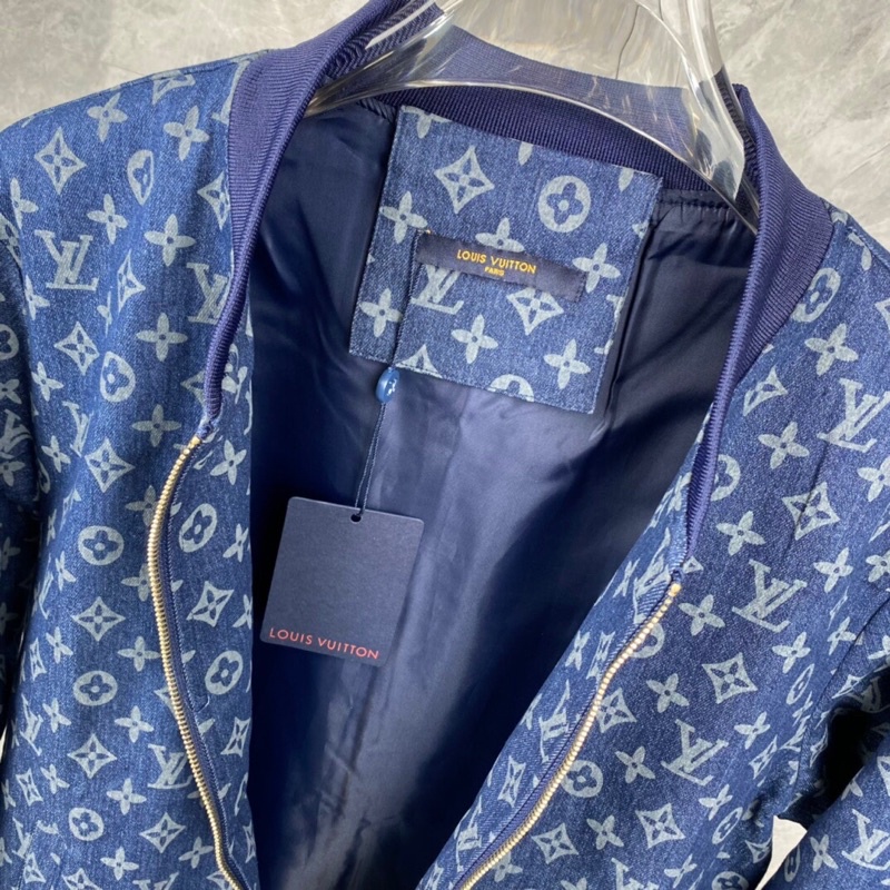 Áo khoác bomber nam LV Louis Vuitton 2 lớp họa tiết Monogram cao cấp
