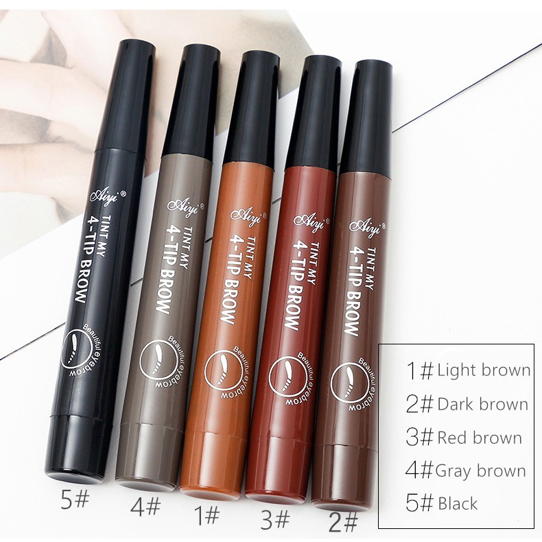 Bút Gel Kẻ Mắt Màu Nâu/Đen Tiện Dụng