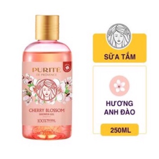 Sữa tắm trắng da Purite By Provence hương hoa anh đào 250ml