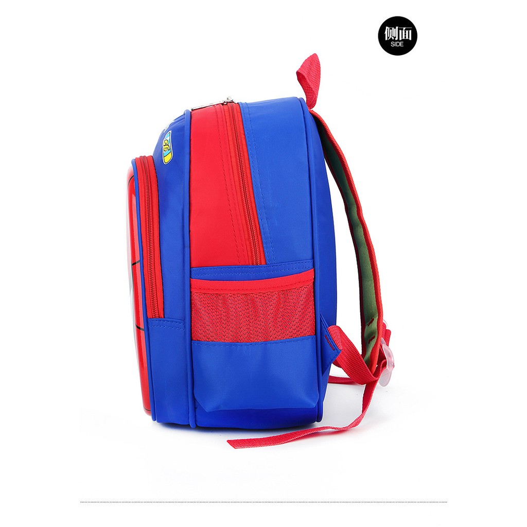 Balo mẫu giáo lớp mầm chồi lá in hình ô tô siêu nhân công chúa elsa nhân vật hoạt hình nổi tiếng E98