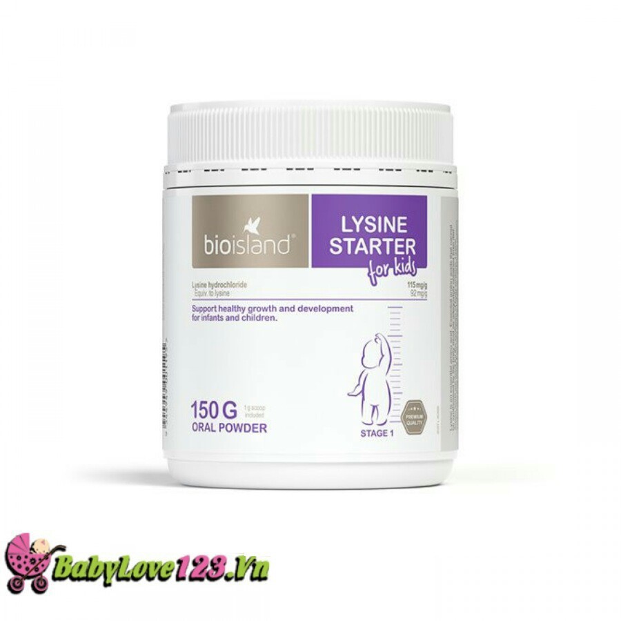 Bột tăng chiều cao cho bé Bio Island Lysine 150g