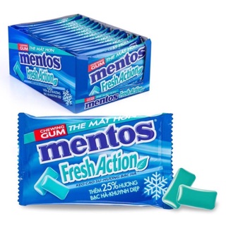 Hộp 15 Vỉ Singum Mentos Fresh Action