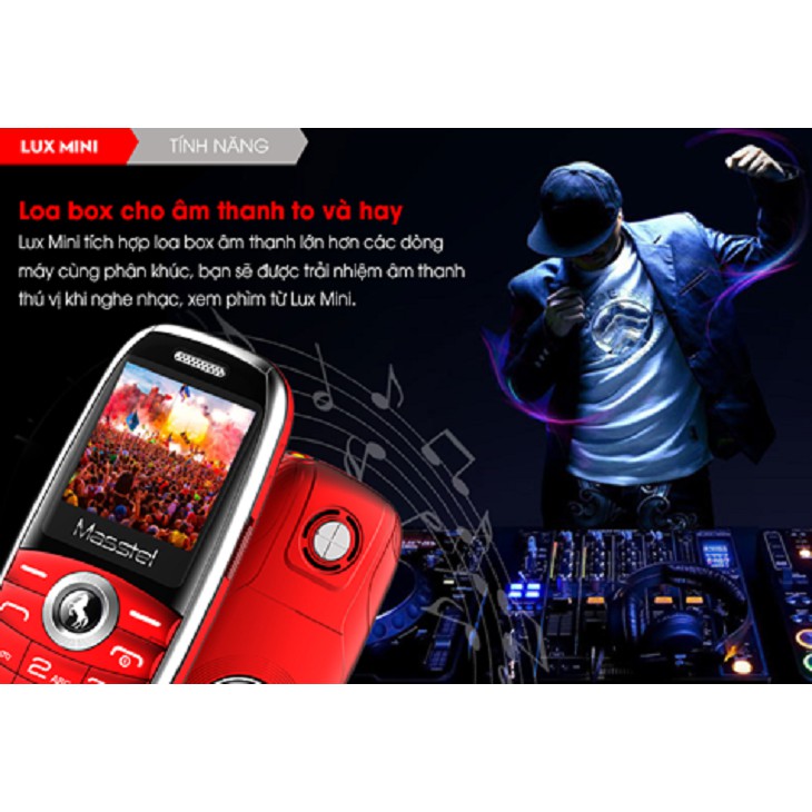 Điện thoại Masstel Lux mini đôc lạ chất lượng mới 100% | BigBuy360 - bigbuy360.vn