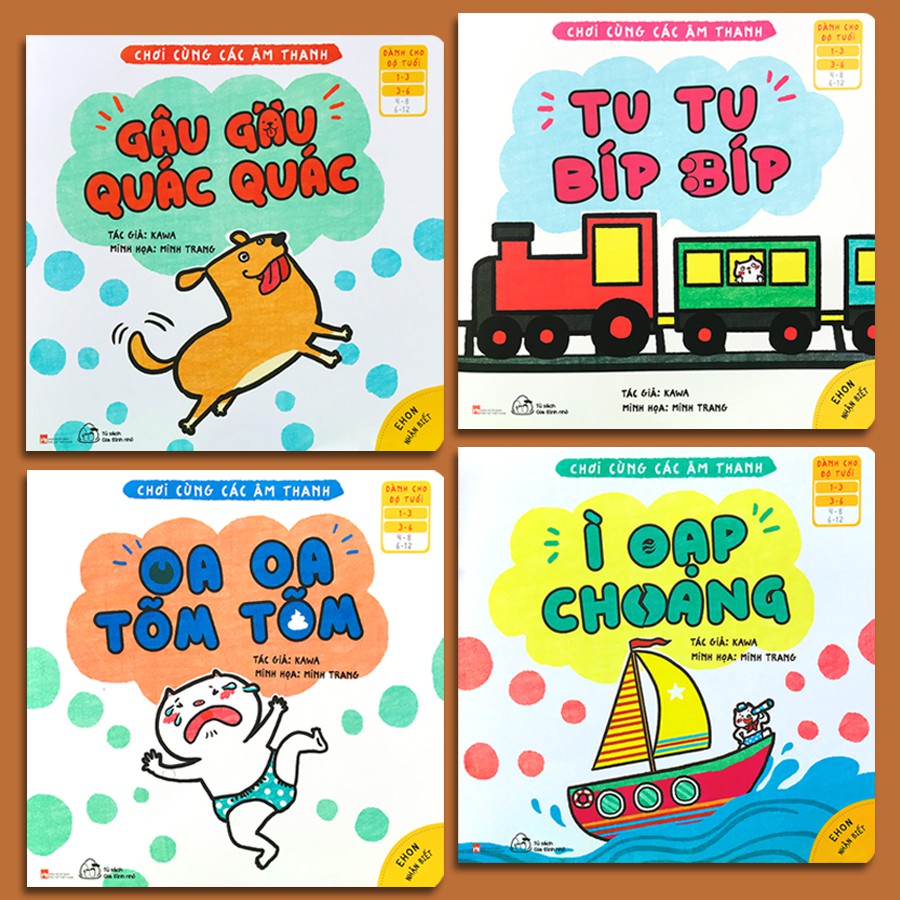 Sách - Ehon Nhận Biết - Chơi Cùng Các Âm Thanh (1-6 tuổi) (4 quyển, Lẻ tùy chọn) thumbnail