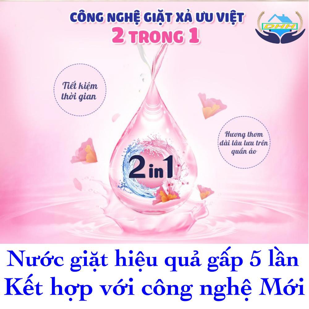 Nước Giặt Xả Thái 5 IN 1 KiDo Tím 3,6 lit, Sạch Nhanh ,Trắng Sáng Bảo Vệ Sợi Vải Mùi Thơm Nhẹ Nhàng