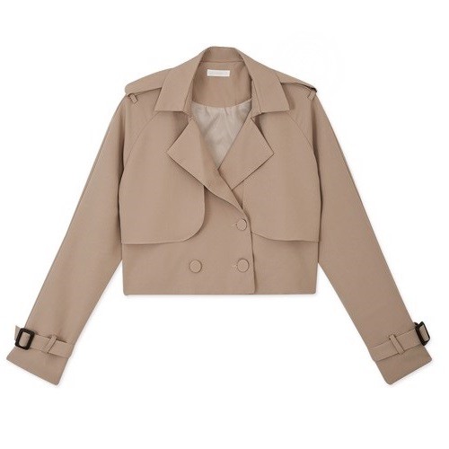 [Mã FAMALLT5 giảm 15% đơn 150k] Áo khoác trench coat dáng lửng Nữ Air Space 2030126004 | BigBuy360 - bigbuy360.vn