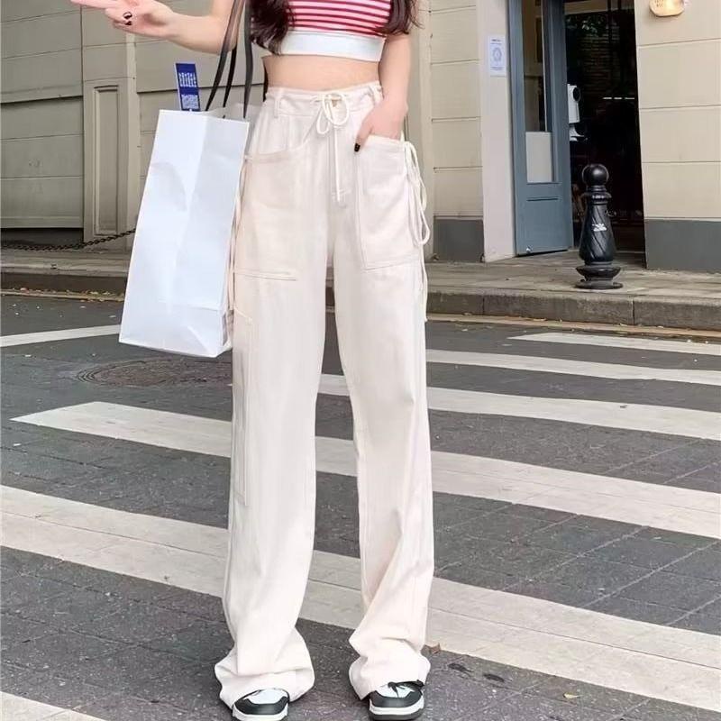 Quần Yếm Dài Ống Rộng Phong Cách Retro Thời Trang Cho Nữ