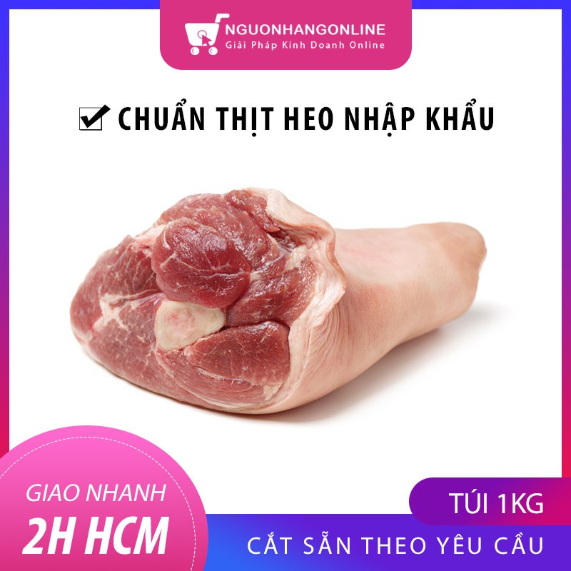 [GIAO NHANH HCM 2H] Thịt Nạc Bắp Heo Khoanh bắp nạc Đức cắt khoanh (500GR) Nhập Khẩu - ATVSTP - Thịt tươi mềm trong ngày