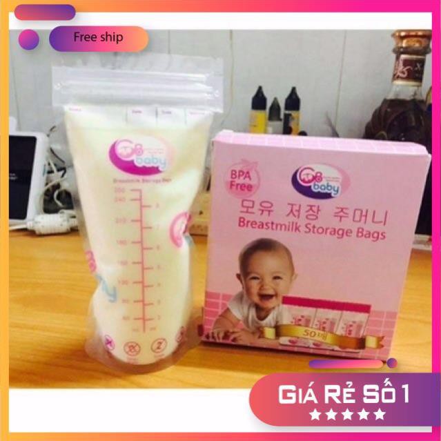 [giảm giá siêu tốt] Túi trữ sữa Gb- baby 250ml( hộp 50 túi)