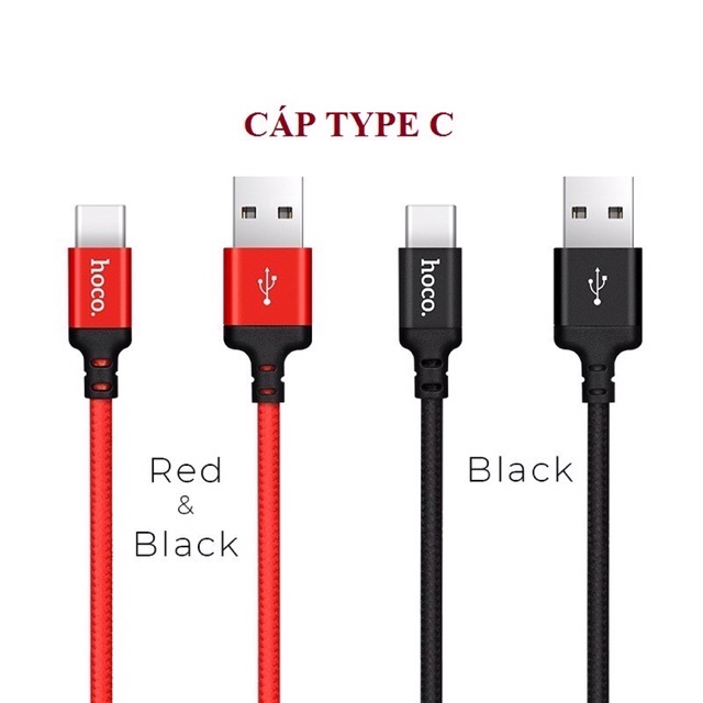 |CHÍNH HÃNG| CÁP SẠC HOCO X14 Mirco USB,iPhone Lightning,Tyce C - Dài 1m/2m -BH CHÍNH HÃNG 12 THÁNG