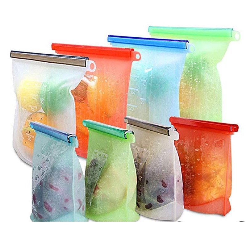 PVN9870 Túi Zip Silicon đựng bảo quản thực phẩm (Silicon Zip bag for food preservation) T2