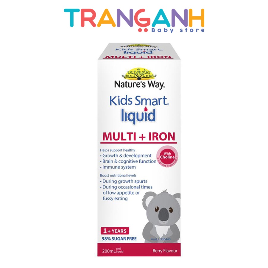 Vitamin tổng hợp Nature's Way Kids Smart Multi Iron Liquid