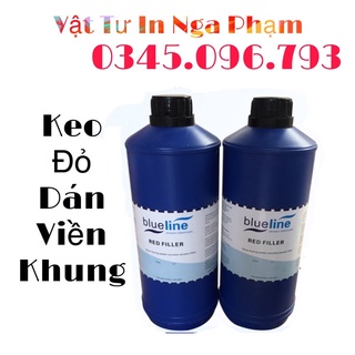 Keo đỏ dán viền khung, keo đỏ phụ bìa in lụa - in lưới