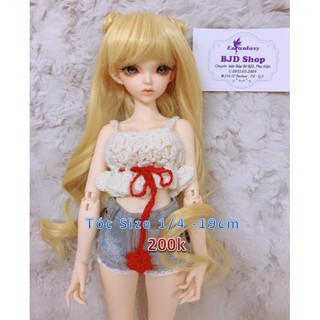 Tóc búp bê BJD - vòng đầu 16-19cm
