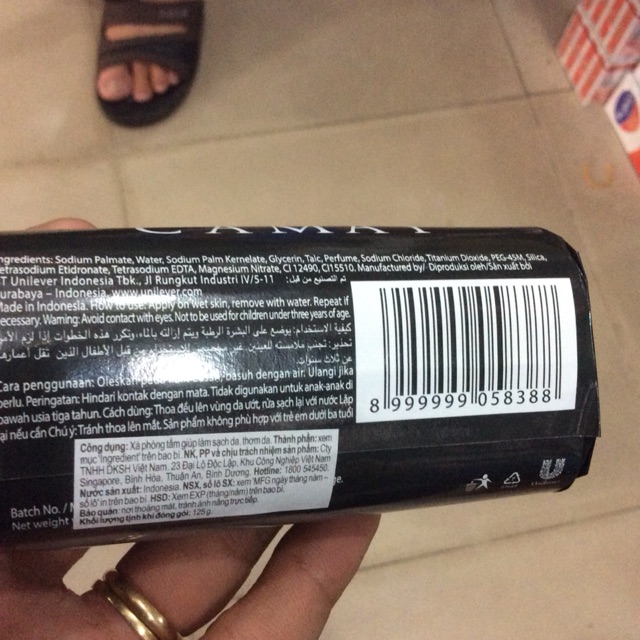 Xà phòng cục camay made in Indonesia