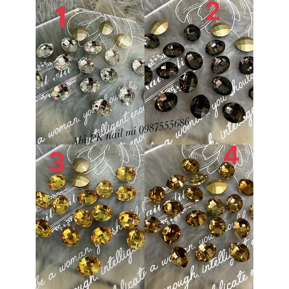 Đá khối trang trí móng móng túi 10 viên.