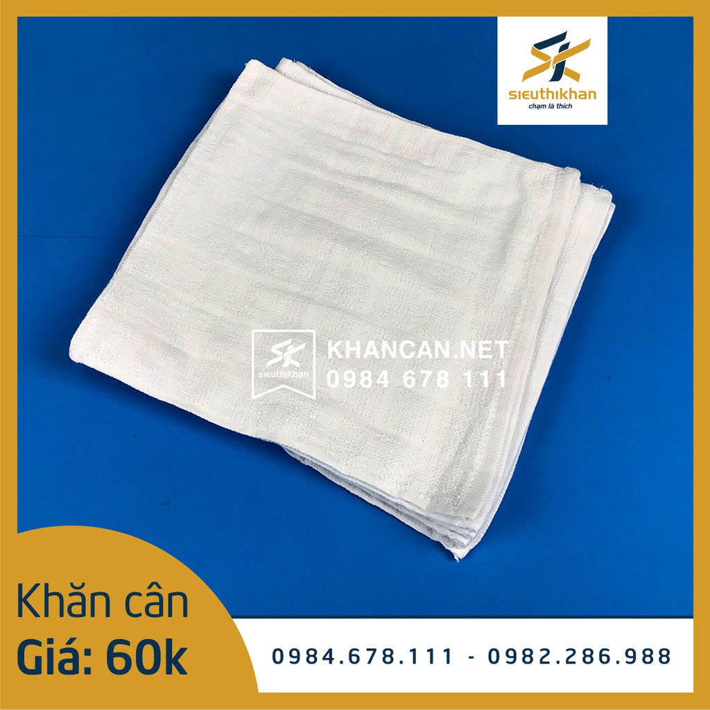 Khăn lau bán cân kích thước 25x25cm, Khăn lau theo cân - Siêu Thị Khăn