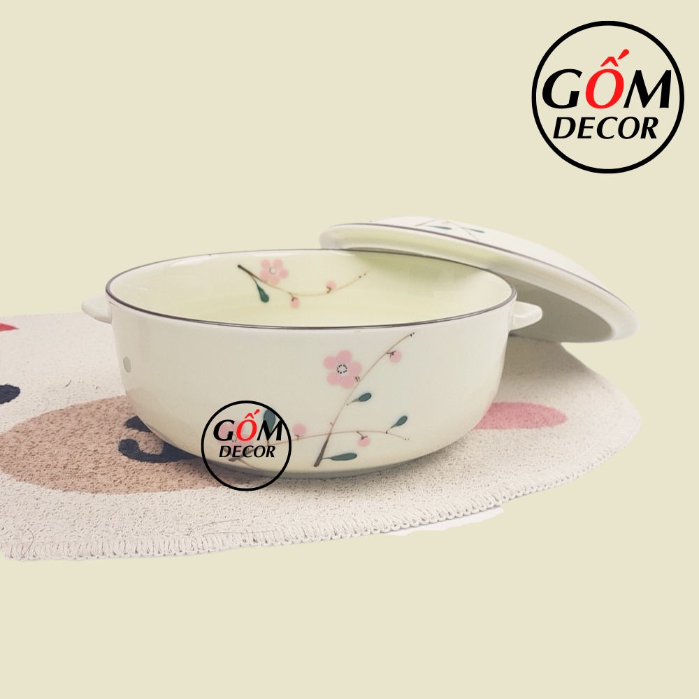 Âu cơm Bát Tràng men kem cao cấp nhiều mẫu đẹp