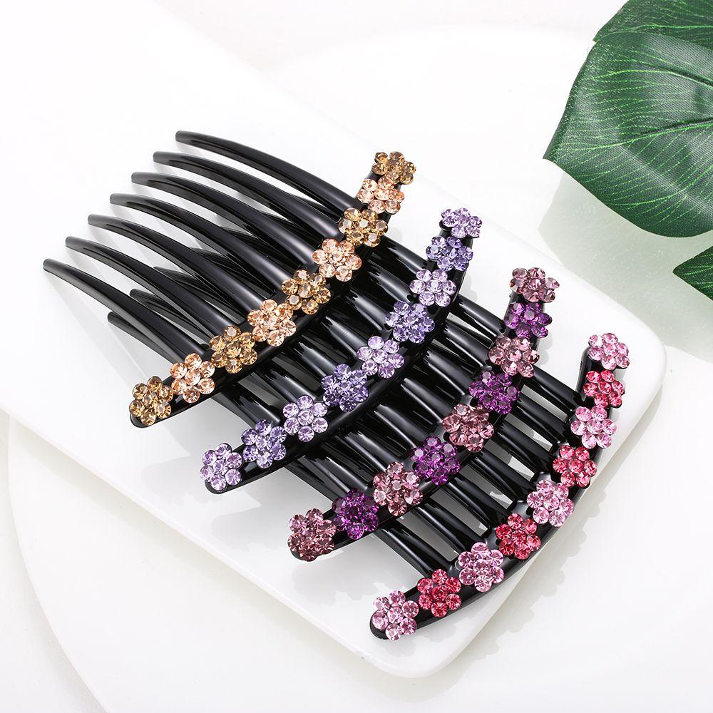 BORAG Lược Cài Tóc Đính Đá Lấp Lánh Dành Cho Cô Dâu