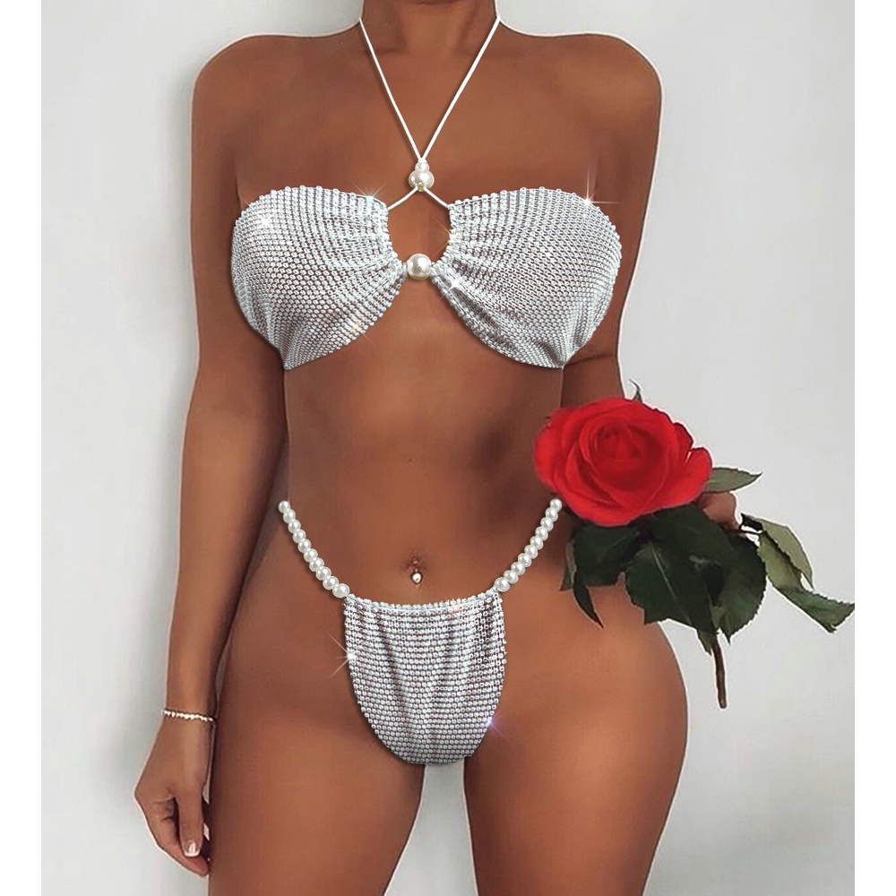 Bikini tam giác DUNEA đính đá thời trang gợi cảm cho nữ