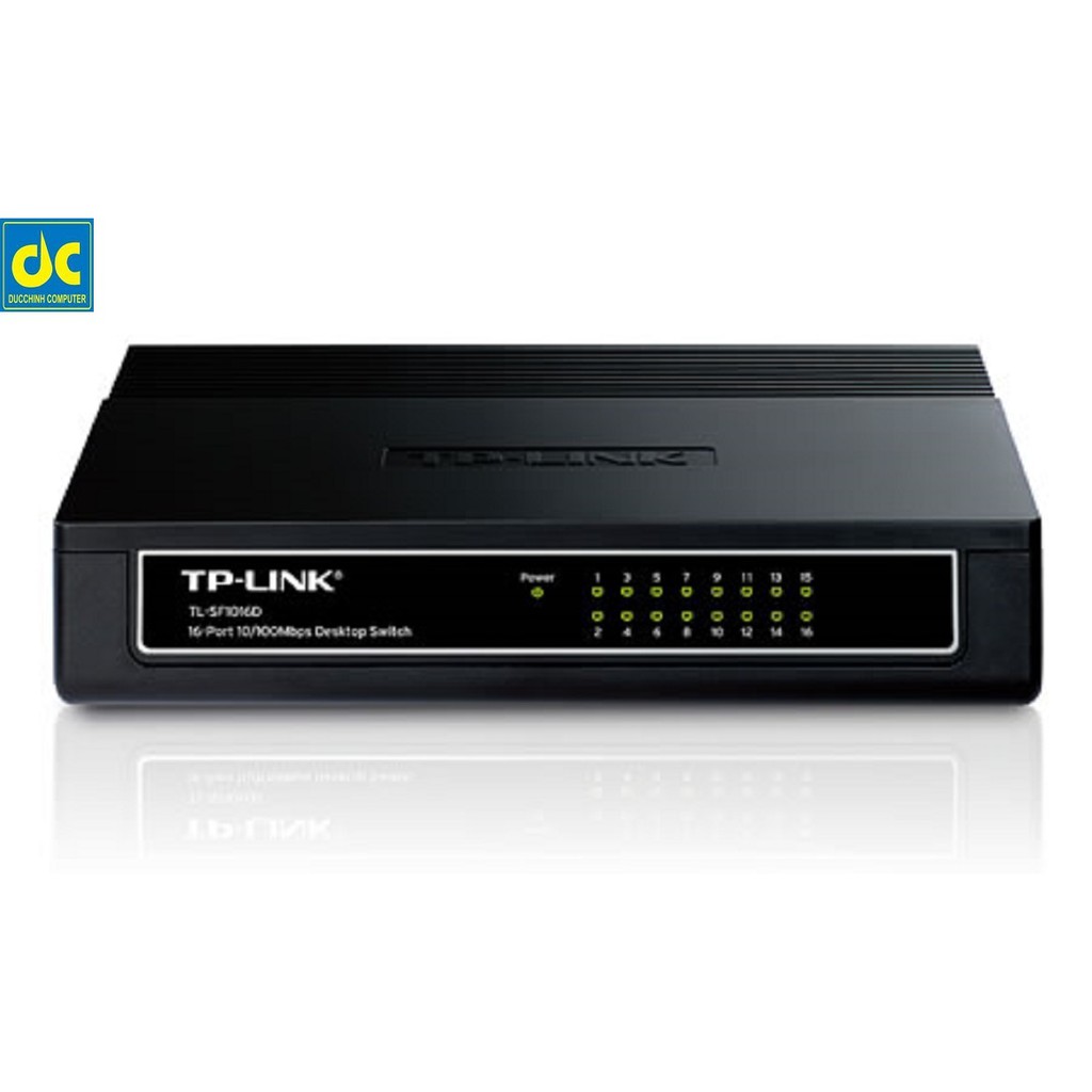 [Mã 159ELSALE hoàn 7% đơn 300K] Bộ Chia Mạng Switch TP-Link TL-SF1016D (16Port 10/100Mbps - Vỏ nhựa)