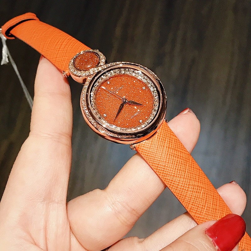 Set đồng hồ nữ Davena cam