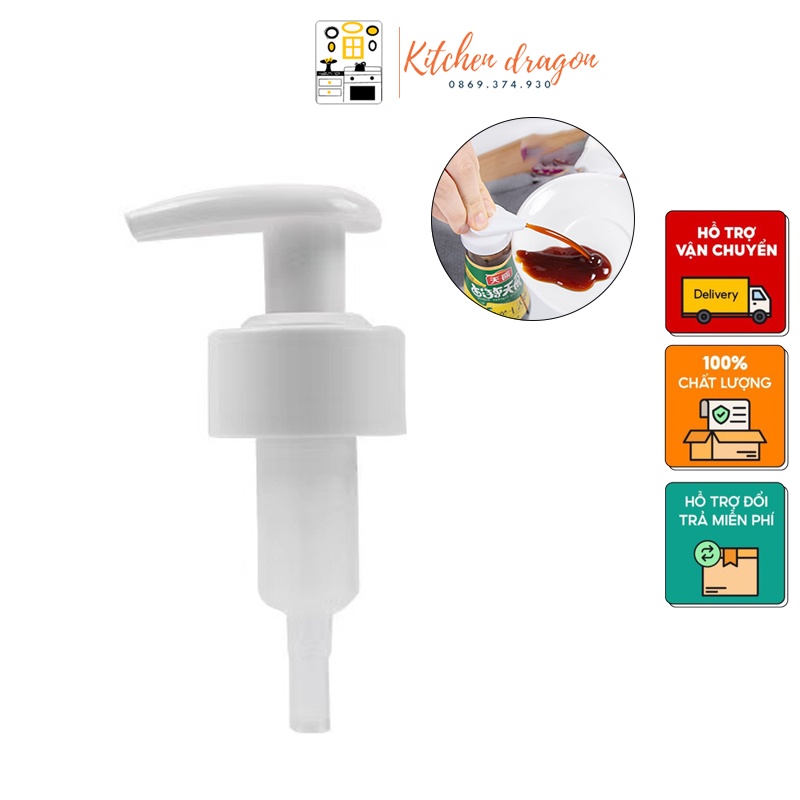 Vòi Nhấn, Đầu Vòi Nhấn FI24, FI28 Cho Chai 500ML, 1000ML Giao Hàng Nhanh 88-LO-204