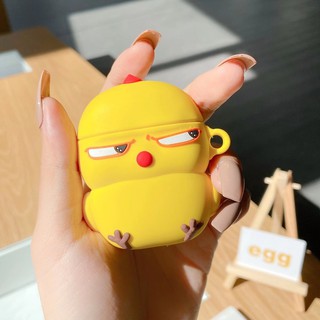 Vỏ Bảo Vệ Hộp Sạc Tai Nghe Airpods 1/2 pro Bluetooth Không Dây Mềm Họa Tiết Gà Dễ Thương