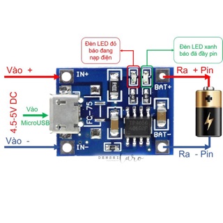 Mạch sạc pin lithium tp4056