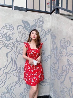 Đầm hoa tay cánh tiên