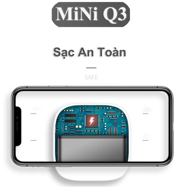 Sạc Dự Phòng size Mini Q3 Sạc Siêu Nhanh, Nhỏ Gọn Tiện Dụng, Dung Lượng 10000mAh  [SALE SẬP SÀN] [HÀNG CHÍNH HÃNG]