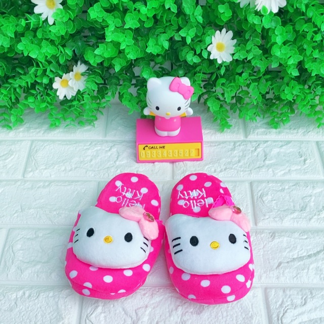 Dép bông trẻ em hello Kitty